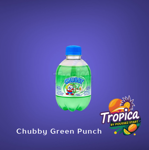 Chubby Green Punch Flavour - Caribbean Soft Drink